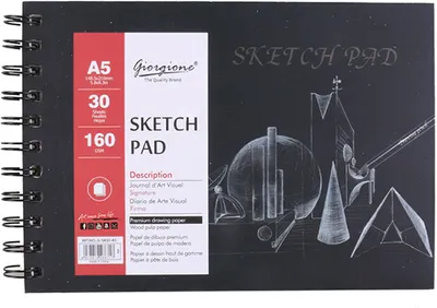 Immagine prodotto di INF Skicák - Blocco da disegno minimalista con copertina rigida A5