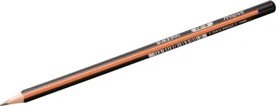 Produktbild von Bleistift Black'Peps Classic 2B dunkelgrau/orange Packung mit 12 Stück
