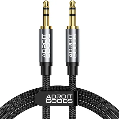 Obrázok produktu pre AdroitGoods AUX kábel 3,5 mm - Audio kábel - pozlátený - samec na samca - 2 metre