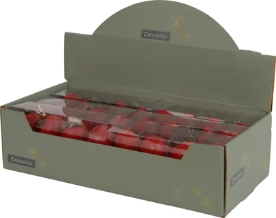 Produktbild von Tischdeckenbeschwerer Tomate 4x4x3cm Keramik 4er Set Rot / Grün