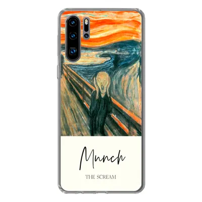 Produktbild von MuchoWow® Handyhülle Schutzhülle Hülle für Huawei P30 Pro Der Schrei - Edvard Munch - Alte Meister Silikon Softcase Handy Hülle - Schutzdeckel