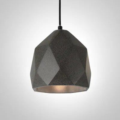 Produktbild von Pendelleuchte, E27, Lampe Für Wohnzimmer Esszimmer Küche, Höhenverstellbar Farbe  Beton-Sandstein-Schwarz