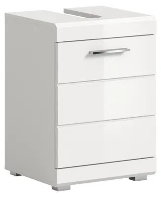 Productafbeelding van Scout wastafelonderkast (B/H/D: 40x56x34 cm) in wit, hoogglans en wit