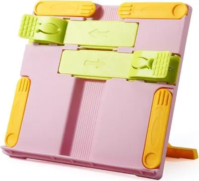 Produktbild von 360Home Kinder Buchständer Leseständer mobil faltbar mattiert rosa