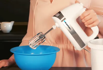 Produktbild von Blaupunkt HMM401, Handmixer, Edelstahl, Weiß, Schlagen, Mixen, 750 W, 220-240 V, 50 - 60 Hz