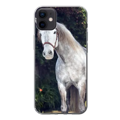 Produktbild von MuchoWow® Handyhülle Schutzhülle Hülle für iPhone 12 mini Pferd - Halfter - Natur Silikon Softcase Handy Hülle - Bild