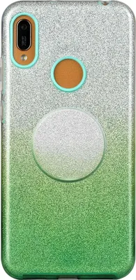 Produktbild von Für Samsung A01/A11 Europäische Version/A31/A71 Handy Case Gradient Farbe Glitzer Pulverabdeckung mit Airbag Bracket grün