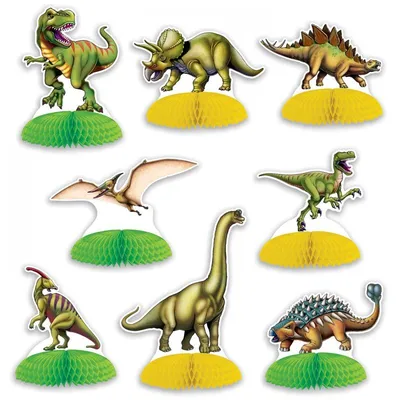 Image de Décoration de table dinosaure 8pcs.