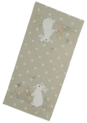 Tafelloper 40x85 cm mit Osterhasen-Stickerei, Polyester