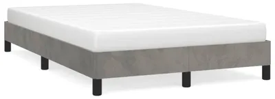 Immagine prodotto di vidaXL Struttura letto senza materasso grigio chiaro 120x190 cm velluto