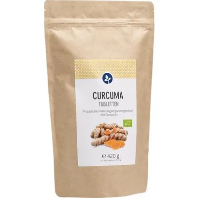 Productafbeelding van Curcuma 600 mg, biologische tabletten, 600 stuks