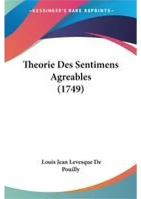 Obrázek produktu pro Theorie Des Sentimens Agreables (1749)