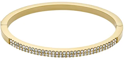 Produktbild von Fossil JF04862710 Damen Armreif Edelstahl Gold weiß 16,5 cm