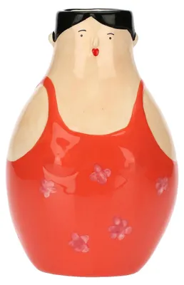 Keramik-Vase Spiaggialibera, rechteckig, mehrfarbig, 38x21x1,5 cm