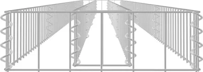 Obrázok produktu pre vidaXL Gabionové zvýšené lôžko z pozinkovanej ocele 450x30x10 cm