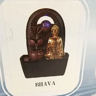 Produktbild von ZenLight Zimmerbrunnen Wasserdekoration Buddha Bhava Meditationshilfe LED Beleuchtung Wasser Eben