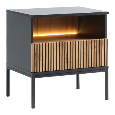 Obrázek produktu pro Noční stolek SANTO 07 černý / dub wotan