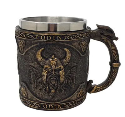Immagine prodotto di Pacific Giftware Brocca degli dei Odino Calice da vino Dio nordico Brocca Tazza