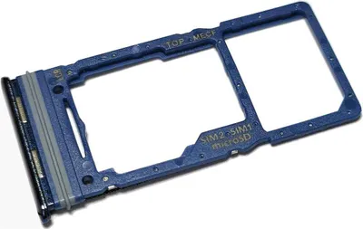 Produktbild von Simkartenhalter passend für Samsung Galaxy M53 5G (SM-M536B) + micro-SD Kartenfach, Originalersatz, Dunkelblau