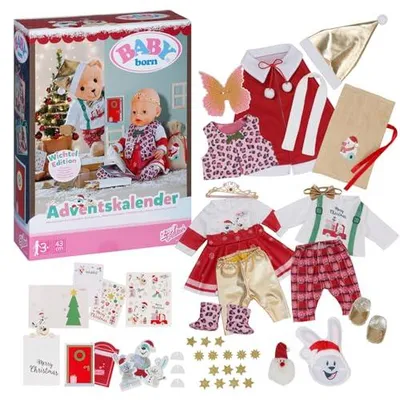 Produktbild von BABY born Adventskalender mit Puppenkleidung und Accessoires für 43 cm Puppen