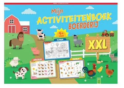 Immagine prodotto di Gewinnt Holland mein Aktivitätsbuch XXL-Bauernhof – Malseiten und Rätsel