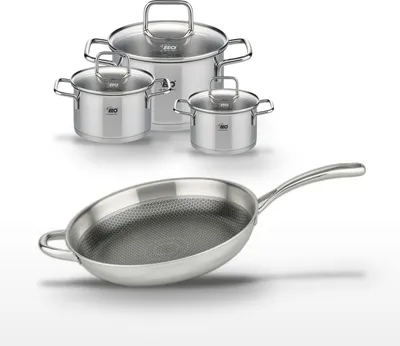 Image de Lot Poêle 32 cm & 3 Faitouts 12/14/20 cm Elo Relief Evolution