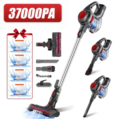 Produktbild von Aiibot Akku Staubsauger,37000Pa Staubsauger Kabellos,500W ,2200 mAh,50 min,8 in 1 akkustaubsauger ,5-in-1 Filtersystem Handstaubsauger ,1.6L