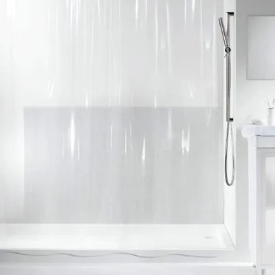 Immagine prodotto di Tenda doccia antimuffa Spirella "Transparent" antibatterica, lavabile, impermeabile Peva 180x200cm