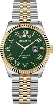 Image de Cerruti 1881 Montre dateur Chienti Green - Gold