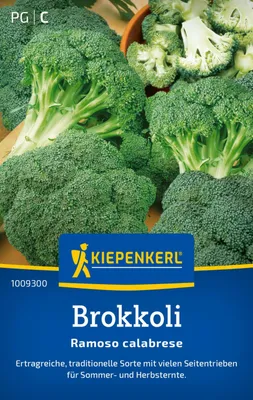 Produktbild von Kiepenkerl Brokkolisamen Ramoso calabrese Brassica oleracea botrytis cymosa 75 Pflanzen