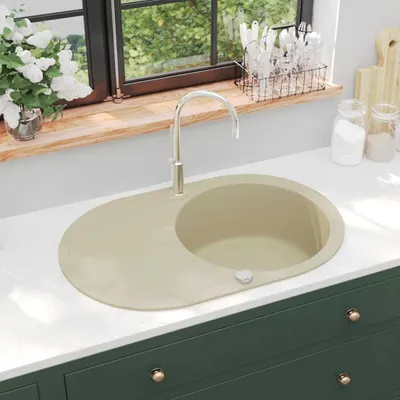 Immagine prodotto di VIDAXL SINACK Einer Schüssel ovaler Granit Beige