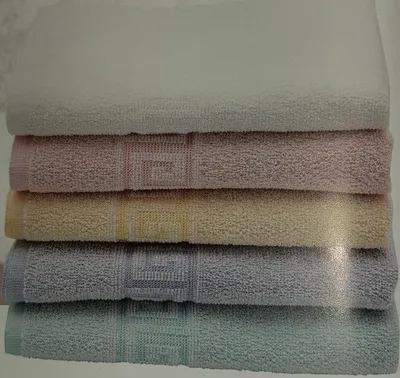 Productafbeelding van Careline Handdoeken 100 x 50 cm - 5 stuks - Blauw/Blauw