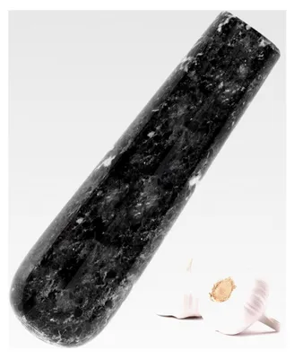 Produktbild von Marmor-Stößel, 14 cm, schwarz, handgefertigt, Ersatzzerkleinerer für Mörser und Stößel, Gewürzmühle und Kräuterzerkleinerung, Küchenutensil zum Kochen