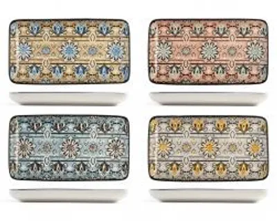 Immagine prodotto di ROYAL NORFOLK Set 8 Piattini Jaipur Cm 18X10X2H