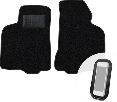 Produktbild von moto-MOLTICO Vorne Fußmatten Auto Velours Autoteppiche Schwarz Automatten Set 2-teilig passend für Seat Cordoba I Ibiza II 1993-2001