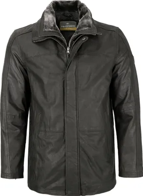 Produktbild von Redpoint - Herren Lederjacke Longjacke Ziegenleder schwarz : 56