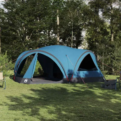 Produktbild von "Schlussverkauf" Familienzelt 1 PC - Campingzelte UV-beständige - mit Dach - Blau und Grau 460x430x214 cm C15424