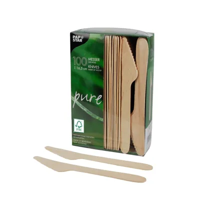 Image de 100 Couteaux, bois "pur" 16,5 cm