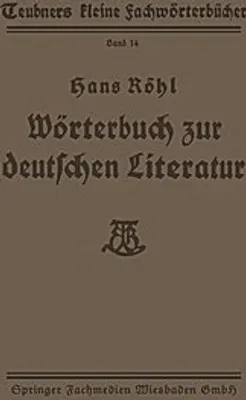 Produktbild von Wörterbuch zur deutschen Literatur