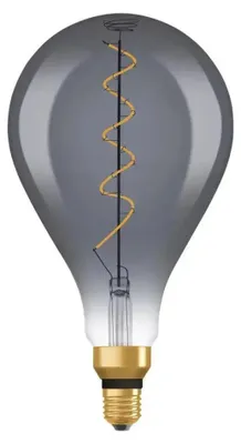 Produktbild von Osram Vintage 1906 LED Filament Birnenform A160 5W = 12W E27 Rauchglas 110lm extra warmweiß 1800K DIMMBAR