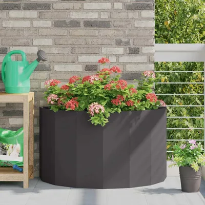 Zdjęcie produktu dla Maison Exclusive – donica na rośliny, czarna, 90 x 45 x 50 cm, stal
