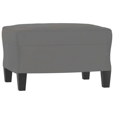 Produktbild von vidaXL Fußhocker Dunkelgrau 60x50x41 cm Mikrofasergewebe
