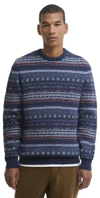 Produktbild von Pullover Barbour blau rundhals Wolle