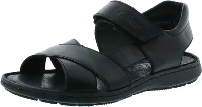 Produktbild von Rieker 28963 Herren Sandalen Sandaletten Leder, Größe:46 EU, Farbe:Schwarz