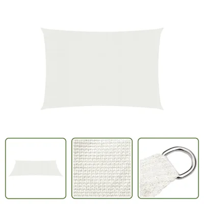Produktbild von The Living Store Sonnensegel 160 g/m² Weiß 2x3,5 m HDPE