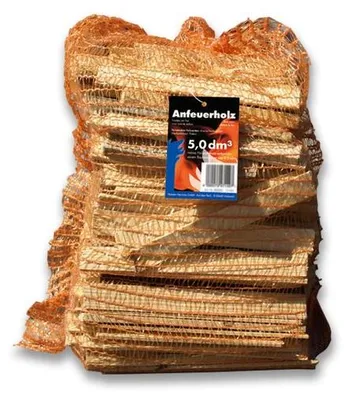 Produktbild von Anfeuerholz Brennholz im Netz 5dm³ Holzvolumen
