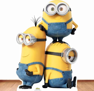 Produktbild von Minions Pappaufsteller (Stand Up) - Kevin Bob and Stuart (131 cm)