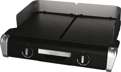 Image de Barbecue TEFAL 2400 W 2 plaques Thermostat sw-si TG 8000