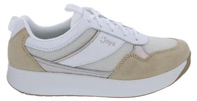Produktbild von Joya Sneaker Alegra Beige-White JY105A, Premium-Velourleder u. atmungsaktives Mesh, Senso-Sohle, Fußbett zum Wechseln 37