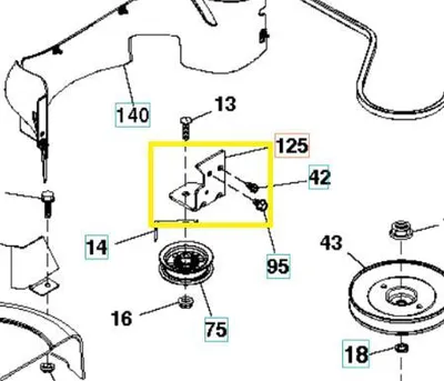 Image de Support CTH 194 Husqvarna 583548001